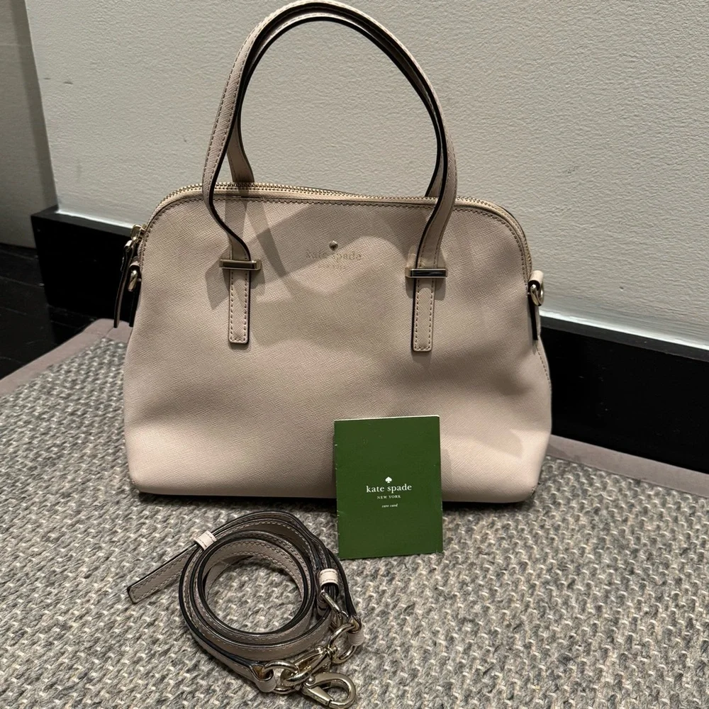 Kate Spade - Cedar Street Maise Satchel Gray Tote Bag with Structured Design - Picture 2 of 14